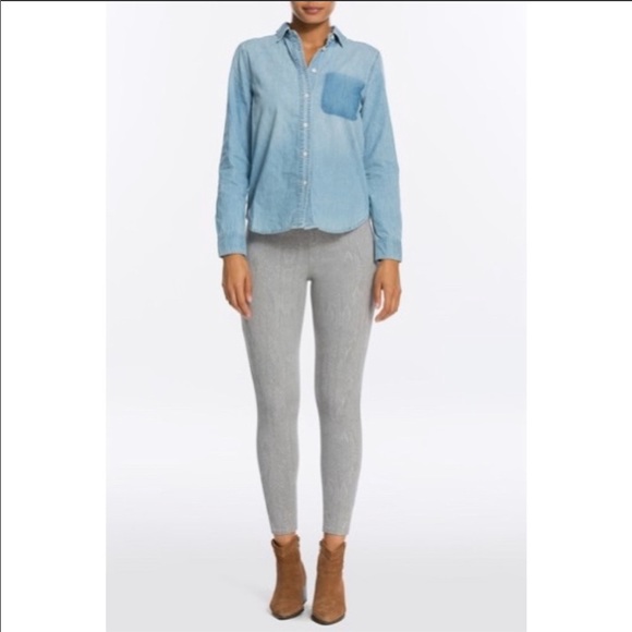 Spanx Jeansish Snake Print Leggings - Picture 4 of 8